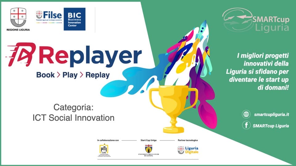 Replayer vincitrice nella categoria ICT di SMARTcup Liguria 2020